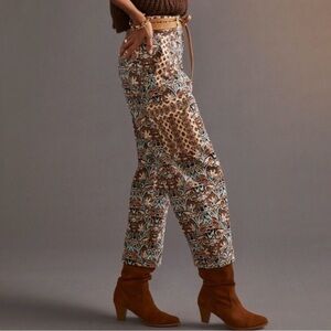 Anthropologie Corduroy Barrel Pants